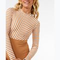 Costume intero donna Rip Curl Premium Surf LS Surf marrone chiaro 11