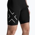 Tuta da triathlon da uomo 2XU Core Sleeved nero/bianco 6