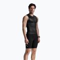 Canotta da ciclismo da uomo 2XU Core Tri Tank nero/bianco 3