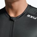 Canotta da ciclismo da uomo 2XU Core Tri Tank nero/bianco 5