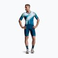 Body da triathlon da uomo 2XU Aero Hex Sleeved jelly mint/majol 3