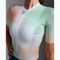 Body da triathlon da donna 2XU Aero Hex Sleeved jelly mint/majol 6