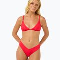 Top del costume da bagno Rip Curl Premium Surf Fixed Tri ibisco rosso