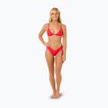 Top del costume da bagno Rip Curl Premium Surf Fixed Tri ibisco rosso 2