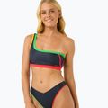Rip Curl Gigi One Shoulder, top del costume da bagno in denim scuro 4