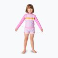 Gilet Rainbow Tide Rash Vest a manica lunga Rip Curl per bambini rosa brillante 2