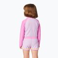 Gilet Rainbow Tide Rash Vest a manica lunga Rip Curl per bambini rosa brillante 3