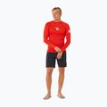 Maglia a maniche lunghe da nuoto da uomo Rip Curl Waves Upf Perf lava red 2