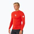 Maglia a maniche lunghe da nuoto da uomo Rip Curl Waves Upf Perf lava red 4