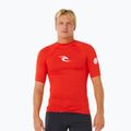 Maglietta da nuoto da uomo Rip Curl Waves Upf Perf lava red