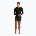 Maglia termica a maniche lunghe da uomo icebreaker Merino 150 Anatomica Crewe nera 2