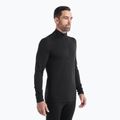 Uomo Icebreaker 200 Oasis Half Zip manica lunga termica nera
