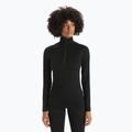 Icebreaker donna manica lunga termica 200 Oasis Half Zip nero