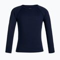 Icebreaker Bambini 200 Oasis Crewe mezzanotte navy manica lunga termoattiva 3