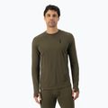 Maglia termica da uomo Mons Royale Cascade Merino Base Layer dark olive
