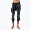 Uomo Mons Royale Cascade Merino Base Layer 3/4 pantaloni termici grigi tie dye