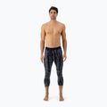 Uomo Mons Royale Cascade Merino Base Layer 3/4 pantaloni termici grigi tie dye 2