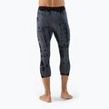 Uomo Mons Royale Cascade Merino Base Layer 3/4 pantaloni termici grigi tie dye 3