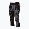 Uomo Mons Royale Cascade Merino Base Layer 3/4 pantaloni termici grigi tie dye 7