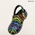Crocs Classic Seasonal Donna Ciabatte zebrate con stampa arcobaleno 11