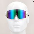 Occhiali da sole Red Bull SPECT Stun bianco/fumo lucido con specchio verde-viola 9