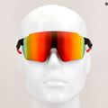 Occhiali da sole Red Bull SPECT Stun nero/marrone opaco con specchio rosso 9