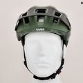 Casco da bici UVEX React MIPS verde muschio/nero opaco 12