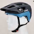 Casco da bicicletta UVEX React deep space/azure matt 12