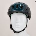 Casco da bicicletta Lazer Codax KinetiCore + net verde scuro/nero 8