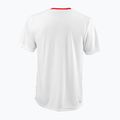 Maglietta da tennis da uomo Wilson Team II Crew bianco e rosso WRA794002 2