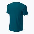 Maglietta da tennis da uomo Wilson Script Eco Cotton Tee blu/corallo 2
