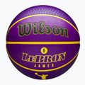 Wilson NBA Player Icon Outdoor basket Lebron viola dimensioni 7