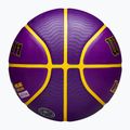 Wilson NBA Player Icon Outdoor basket Lebron viola dimensioni 7 4