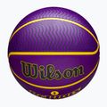 Wilson NBA Player Icon Outdoor basket Lebron viola dimensioni 7 5