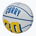 Pallacanestro da bambino Wilson NBA Player Icon Mini Curry bianco taglia 3 4