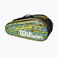 Borsa da tennis per bambini Wilson Minions 2.0 Team 6 Pack blu giallo nero 7