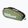 Borsa da tennis per bambini Wilson Minions 2.0 Team 6 Pack blu giallo nero 8