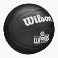 Pallone da basket Wilson per bambini NBA Team Tribute Mini Los Angeles Clippers nero taglia 3 2