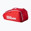 Wilson Super Tour Red 15PK borsa da tennis rossa 2