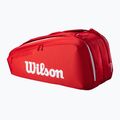 Wilson Super Tour Red 9PK borsa da tennis rossa 2