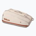 Wilson Roland Garros Super Tour borsa da tennis 9PK crema/argilla