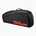Borsa da tennis Wilson Clash V3 Super Tour 3PK nero/infrarosso 2