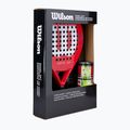 Racchetta da padel + 3 palline da padel Wilson Optix XP Padel Kit Box red 2
