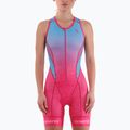 Body da triathlon da donna Synergy Pro Sleeveless Racerback Trisuit punch