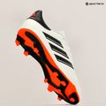 Scarpe da calcio per bambini adidas Copa Pure II Club FxG avorio/nero/rosso solare 12