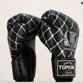 Guantoni da boxe Top King Boxing Chain nero/argento 6