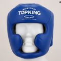 Casco da boxe Top King a copertura totale blu 7