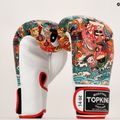 Guanti da boxe Top King Boxing Culture bianco/rosso TKBGCT-SL-1C1 8