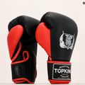 Top King Reborn Guantoni da boxe in pelle nera/rossa 6
