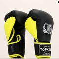 Guantoni da boxe Top King Reborn Semi Leather nero/giallo 6